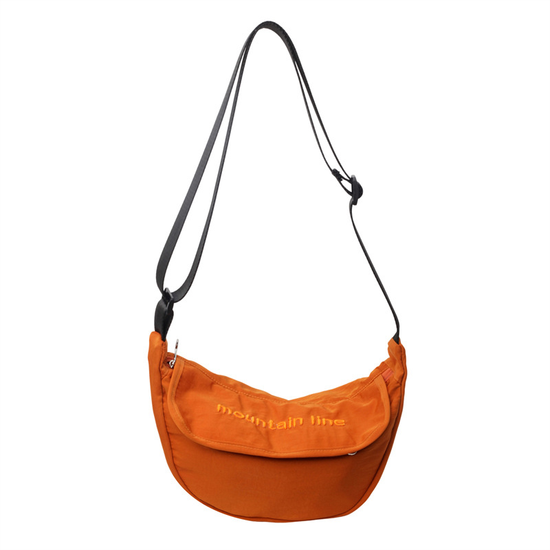 Casual canvas dumpling bag for women, new autumn 2024, simple crossbody bag, fashionable and versatile single-shoulder bag Item Picture