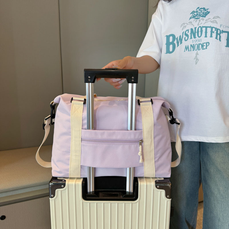 Short-distance travel bag, lightweight hand-held large-capacity business trip luggage bag, portable dry and wet separation fitness bag for going out details Picture