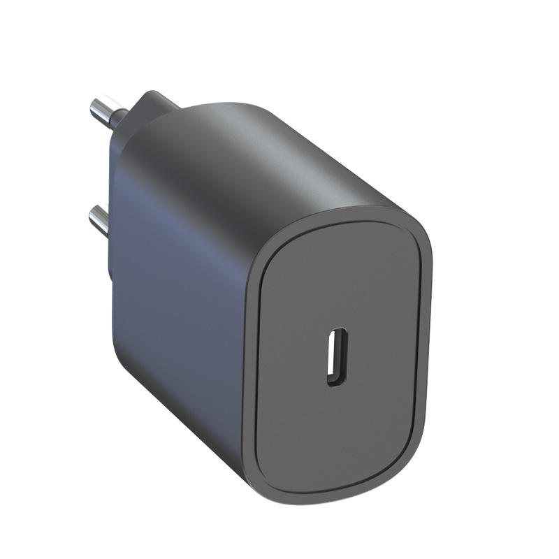 The PD25w European standard charger is compatible with Samsung S20, S21, S22, S23, Apple fast charging, and has CE certification for Samsung chargers Specification drawing