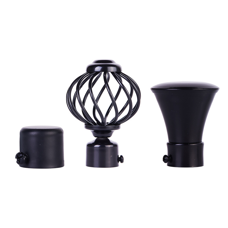 Roman rod head cover, ironwork plug, circular seal, curtain rod decorative head, 28/25/22/19, curtain head accessories Item Picture