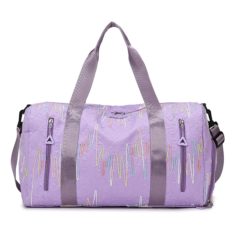 Lightweight business trip boarding bag for women, large-capacity dry-wet separation fitness yoga bag case with handle, portable travel storage bag Item Picture