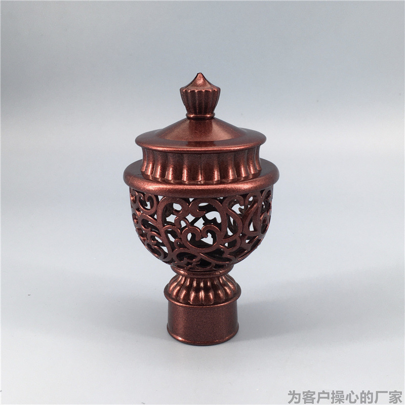 Curtain rod hollowed-out plug, Roman rod head curtain, old-fashioned Roman rod plug curtain, gauze curtain decorative plug Application Scenario