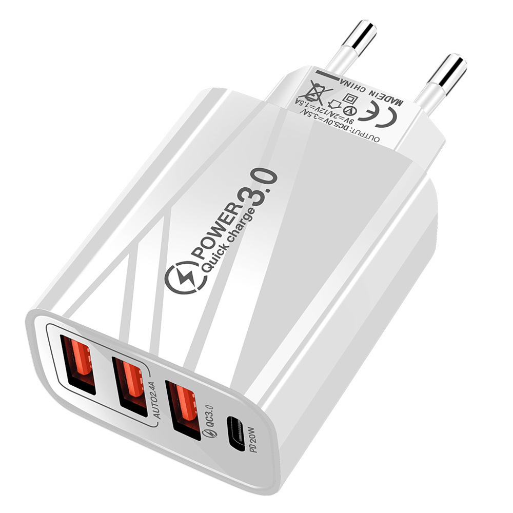Multi-port usb+ Type-C charger multi-functional charging head, suitable for Apple, Android and Huawei universal multi-hole Application Scenario