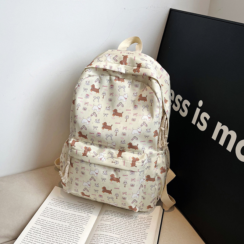 Schoolbag, campus style, popular cartoon, cute junior high school student, large-capacity backpack, fresh and cute student, high appearance level backpack Application Scenario