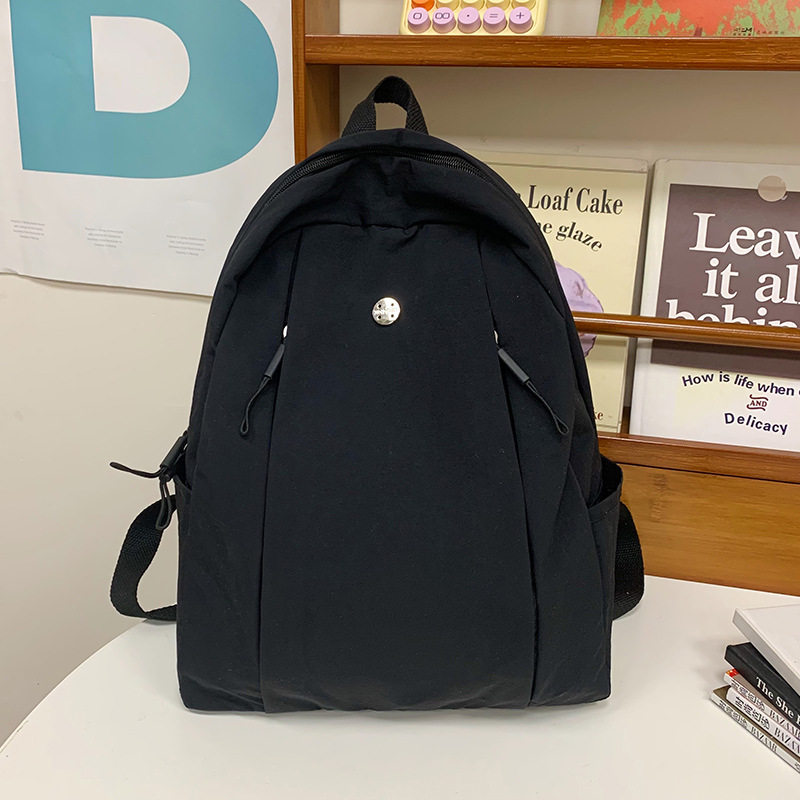 New casual school travel backpack, lightweight and large-capacity nylon fabric study bag, waterproof backpacks for both boys and girls Specification drawing