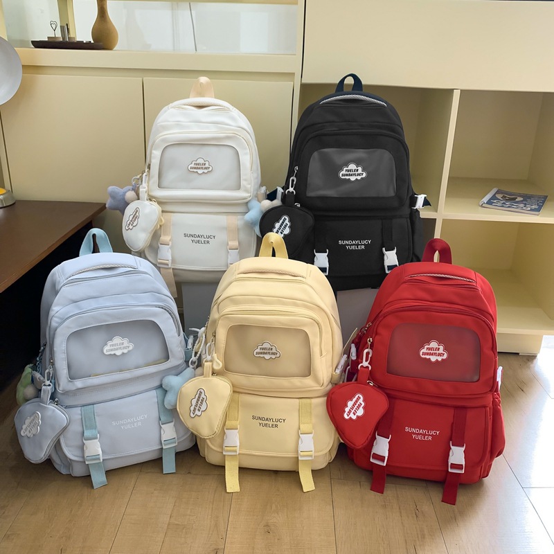 Backpacks for high appearance standards, fashionable schoolbags for female college students, lightweight for outings, Korean version for junior high school and senior high school students details Picture