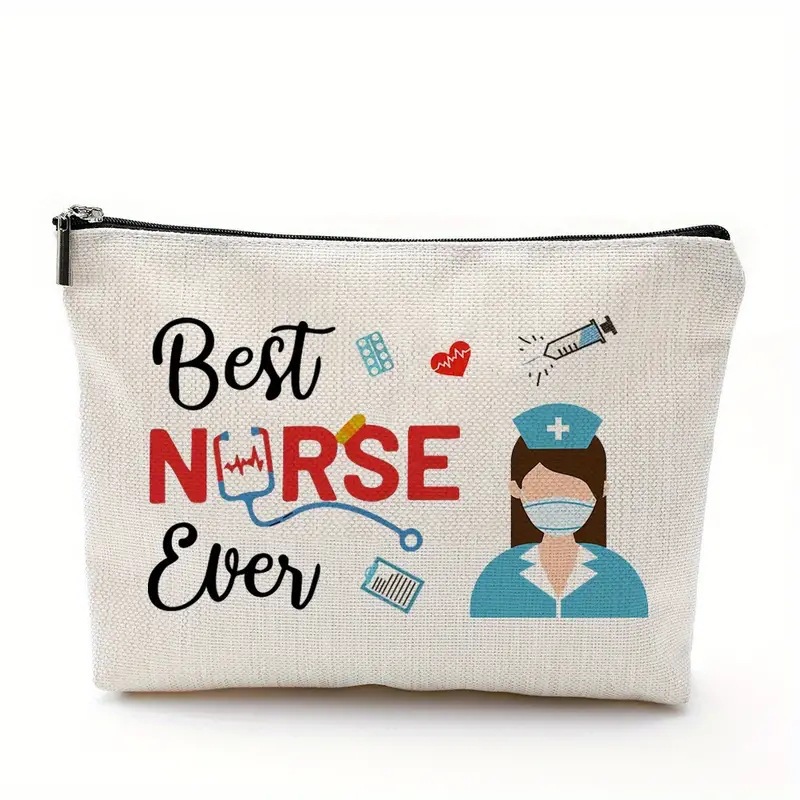 Taylor Swiftie gift makeup bag Cotton and linen Nurse letter print storage waterproof linen coin purse in stock Item Picture