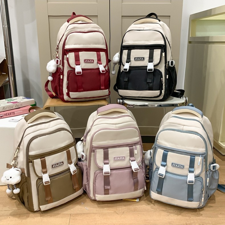 Lightweight and lightweight backpack for primary school students from grades 3 to 6, super large capacity for girls in high school and junior high school full figure