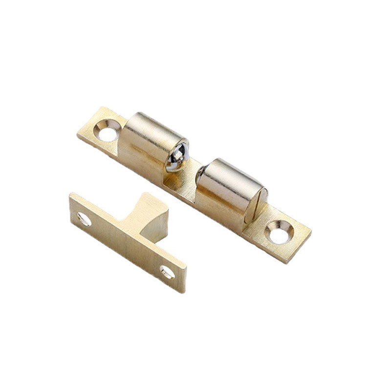 Factory direct sale: Cabinet door knocker snap card type cabinet door copper knocker 50, silver brass door knocker spring magnetic attraction Item Picture