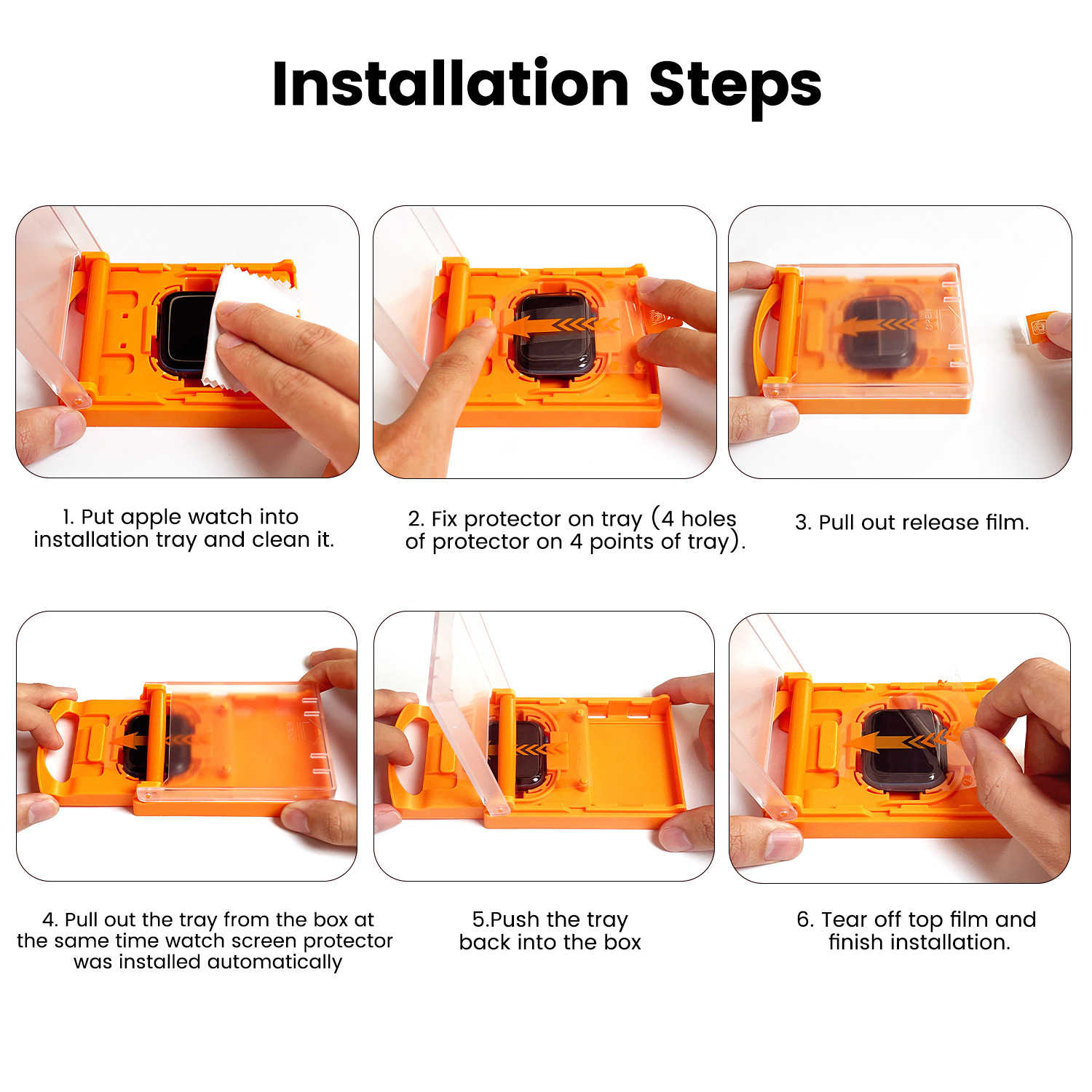 Applewatch Dust-free chamber S10/S9 Dust-free chamber S8/S7/6 Film application wonder details Picture