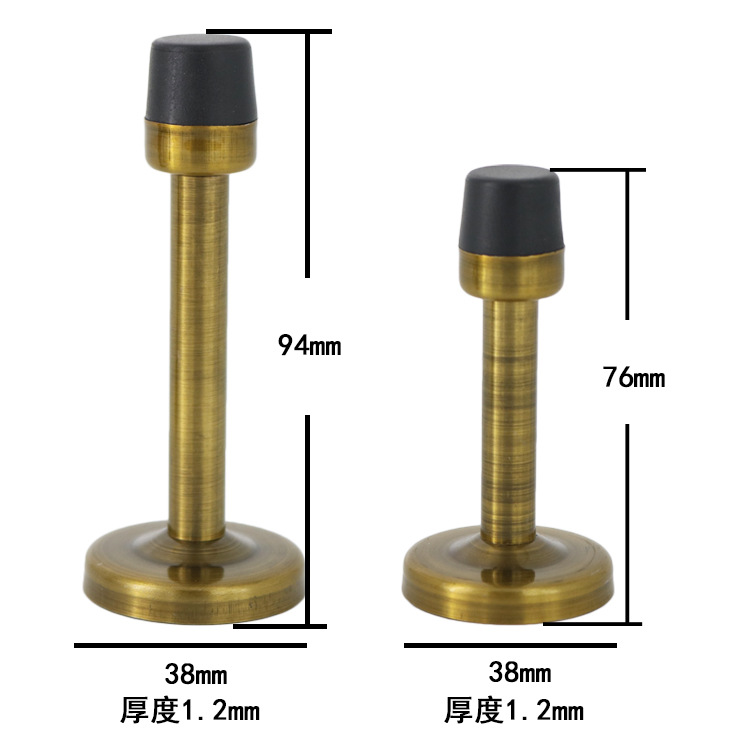 Ruixin bathroom door anti-collision silent black and gold door stop rubber door plug to prevent door collision with stainless steel door top Application Scenario