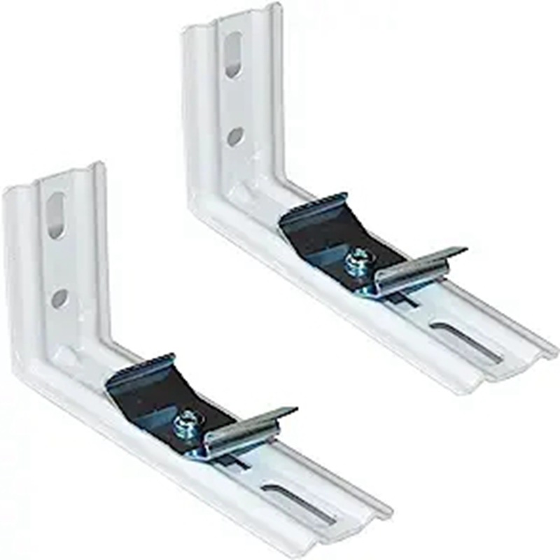 127 white seven-character size + vertical curtain top size, 4-inch vertical curtain track seven-character size fixed bracket curtain details Picture