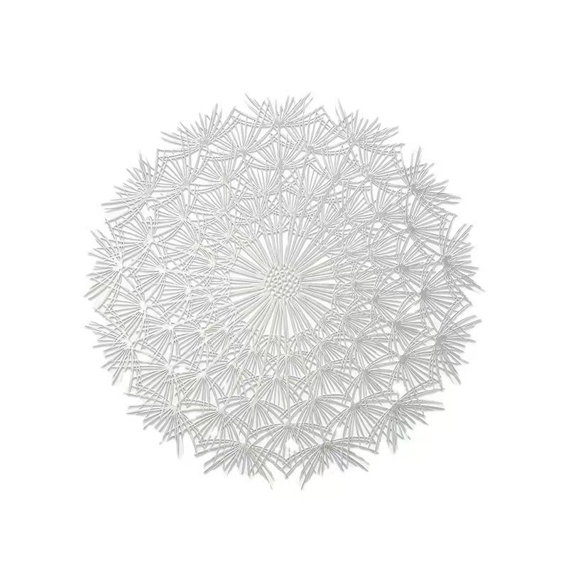 European-style creative dandelion placemats, hotel and household PVC fresh, waterproof, oil-proof, anti-slip decorative placemats, heat insulation pads Application Scenario