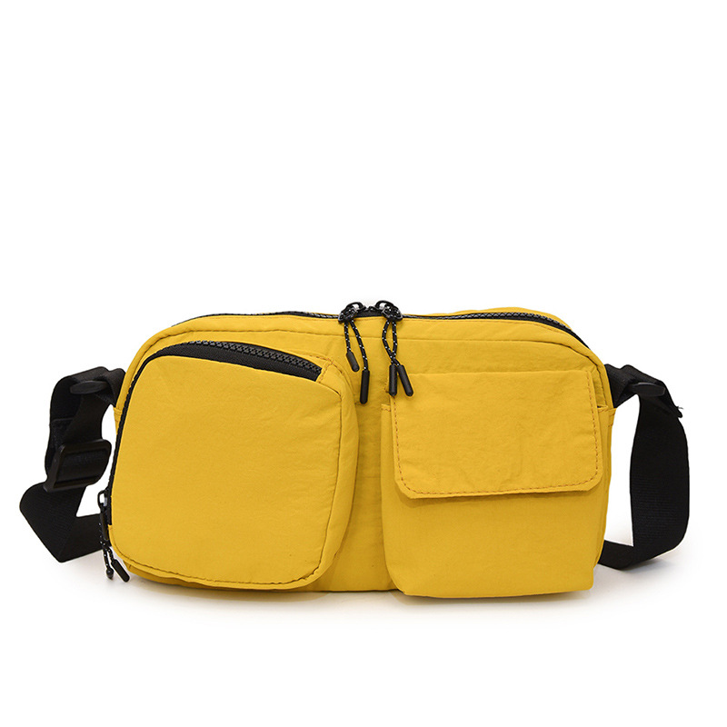 New unisex multi-functional single-shoulder crossbody bag with multiple pockets, simple, waterproof and portable sports bag crossbody Item Picture