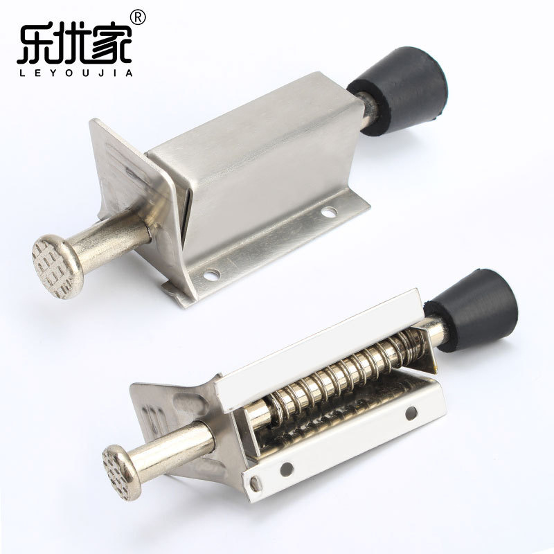 Factory wholesale stainless steel foot pedal door fixers, rubber door supports, foot pedal door tops, movable door top anti-sway devices, and door resistors details Picture