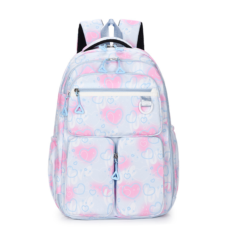 Refrigerator-style door student schoolbag for women, lightweight, large-capacity, lightweight, dreamy backpack, fashionable storage letter backpack Item Picture