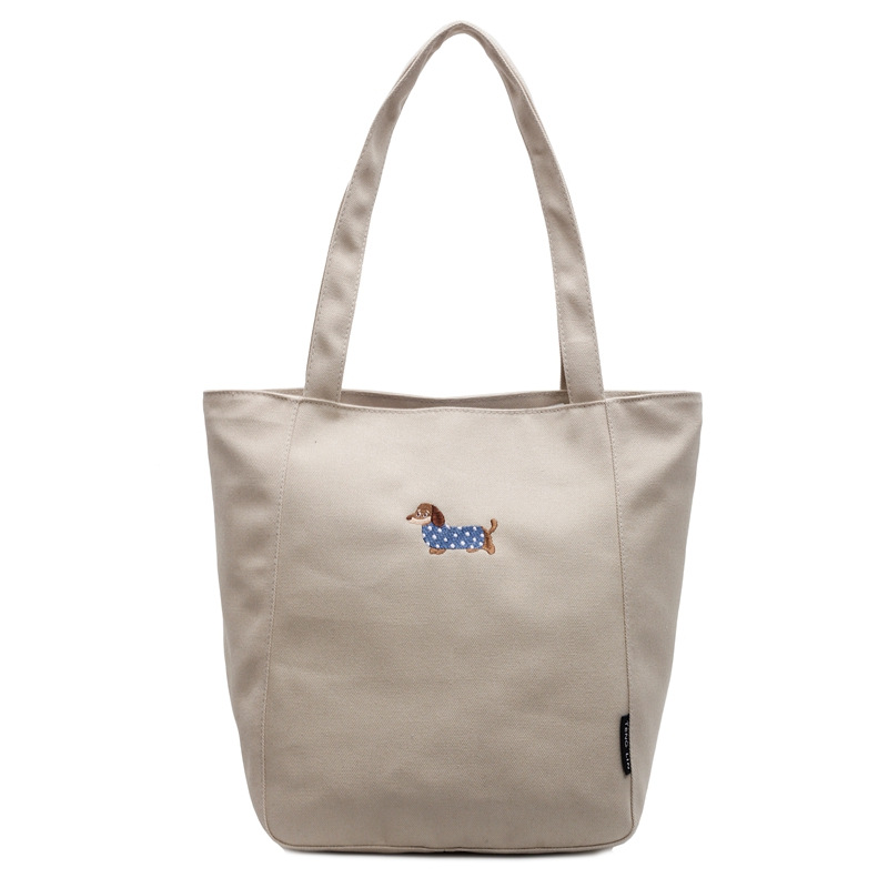 Cross-border canvas bag, women's large-capacity versatile shoulder bag, 2025 new style commuter tote bag, shopping bag trend Item Picture