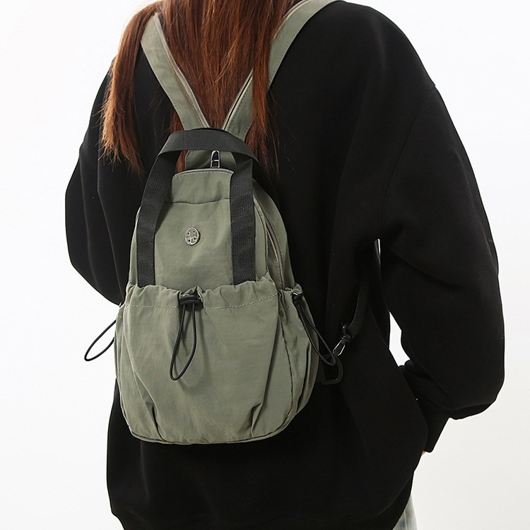 New trendy men's lightweight backpack, nylon fabric bag, women's high appearance level, work commuting single-shoulder crossbody bag wholesale full figure