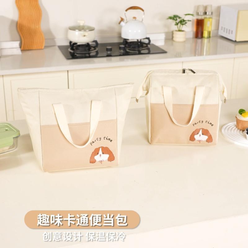 New cartoon student lunch box handbag, thickened aluminum foil fresh-keeping ice bag, office worker lunch box bag, outdoor insulated bag Specification drawing