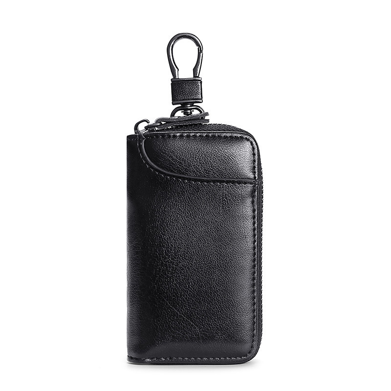 This is a popular foreign trade key case. It is a simple and universal business motor vehicle key case that can be hung around the waist for home use with a multi-functional keychain Item Picture