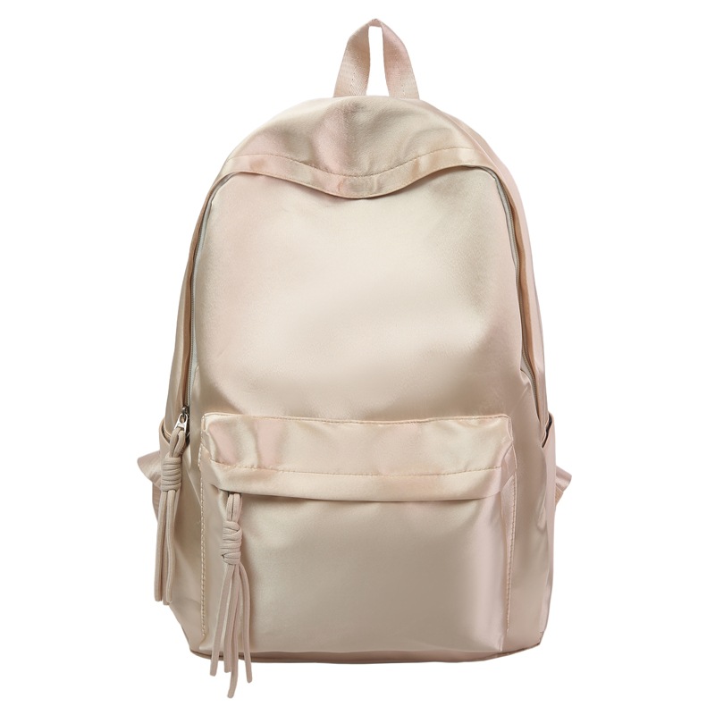 Solid color, light and simple, Korean-style university birthday series, versatile, large capacity small backpack, light backpack for girls Item Picture