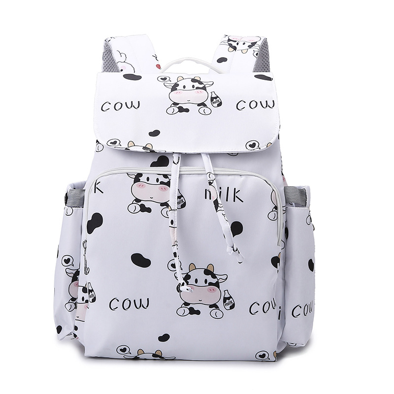 Mummy bag printed handbag, single-shoulder crossbody mother and baby bag, multi-compartment portable storage bag, dry and wet separation maternity bag Item Picture