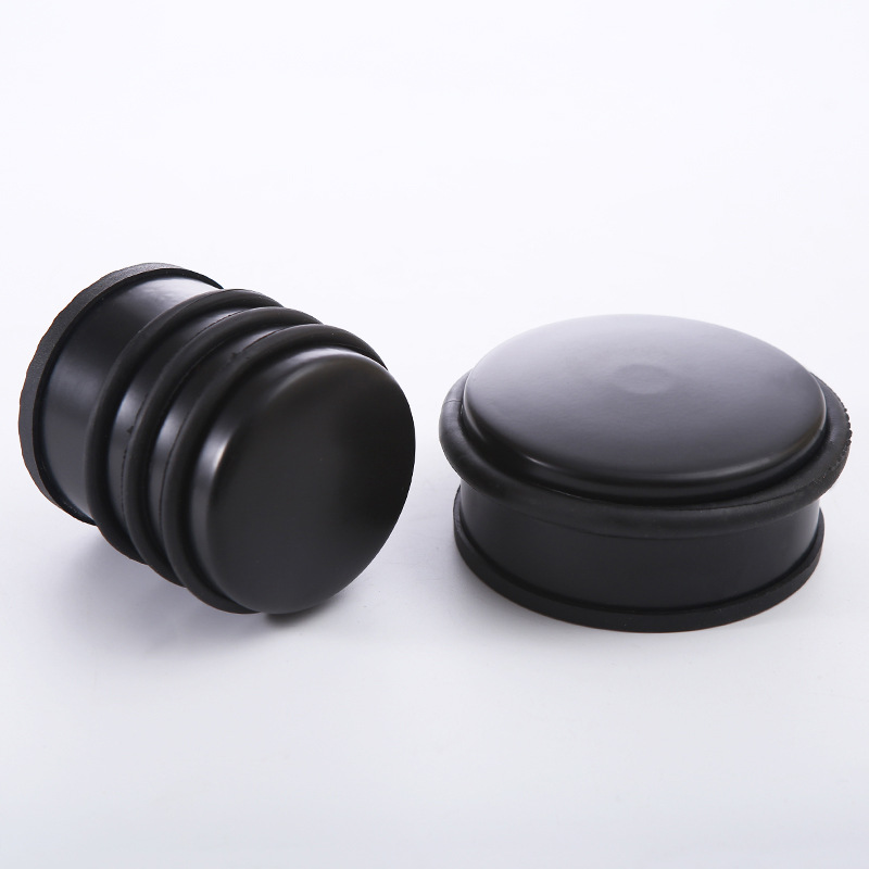430 stainless steel door stop in stock, portable household round door stop, floor-mounted painted door stop, silent indoor door stop details Picture