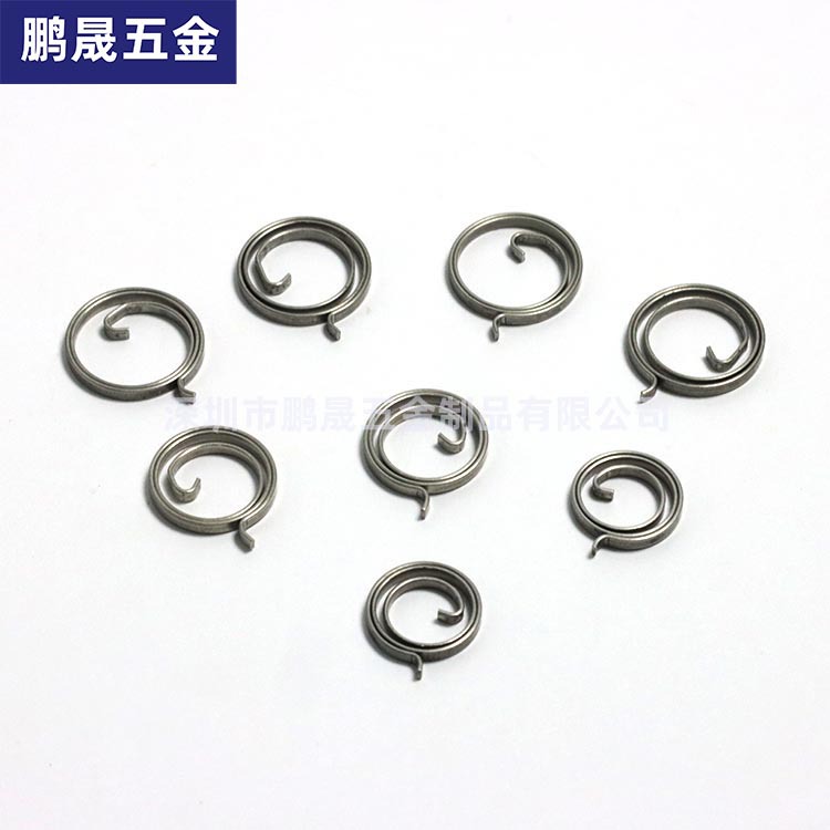 Stainless steel special-shaped spring electronic lock, return lock, manganese steel compression spring, spiral flat wire, galvanized polished tension spring details Picture
