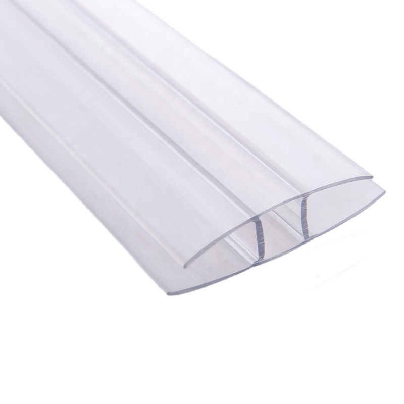 In the installation accessories project of foreign trade polycarbonate sheets, the pc hollow sheet H-shaped connection piece and polycarbonate U-shaped joint are used for the connection Item Picture