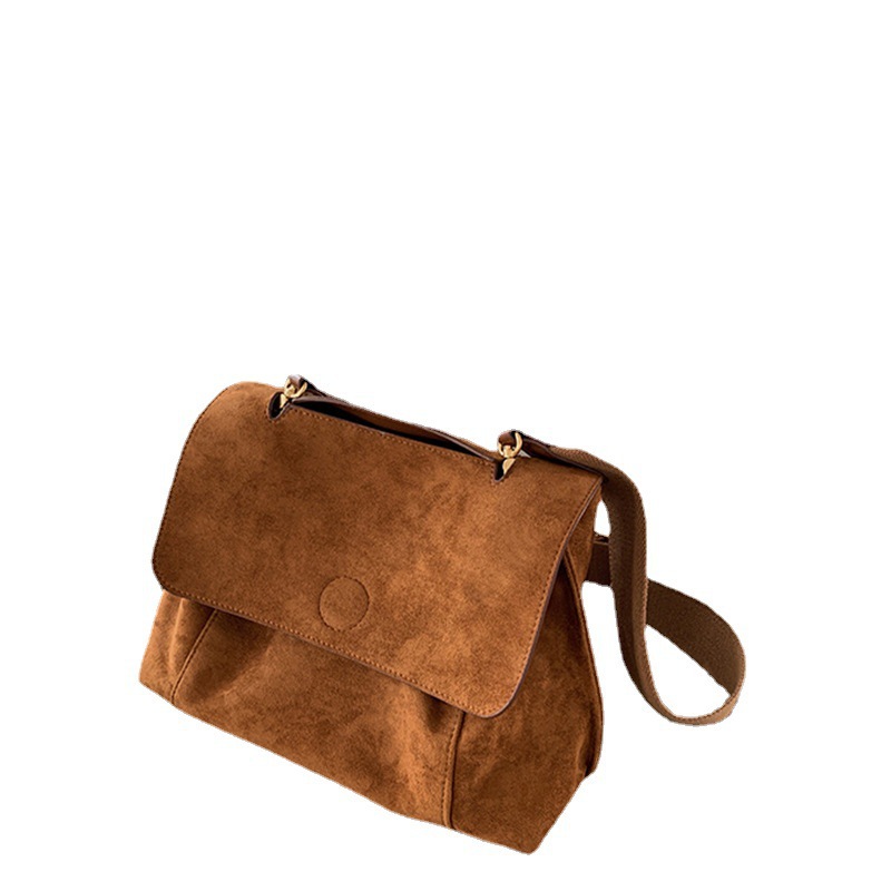 Niche design, high-end sense, autumn and winter bags, women's large-capacity crossbody bag, single-shoulder bag, women's large bag, velvet commuting bag Item Picture