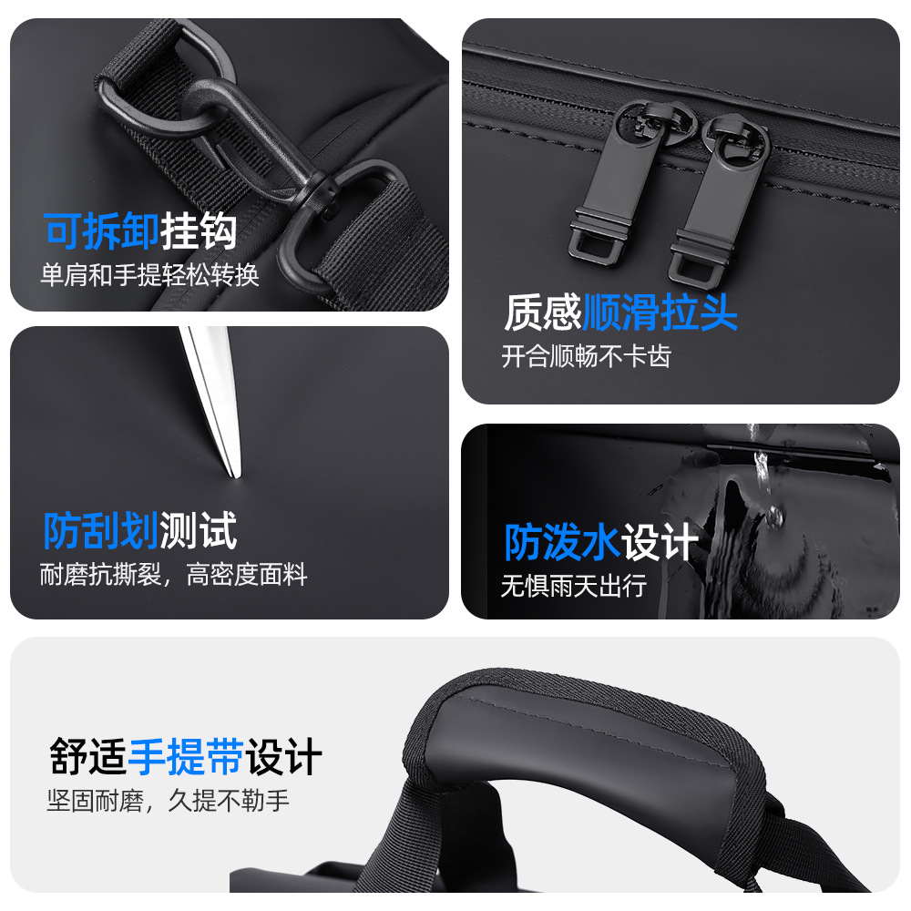 Dry-wet separated travel backpack, independent shoe compartment, fitness bag, large-capacity multi-functional carry-on luggage bag, travel bag details Picture