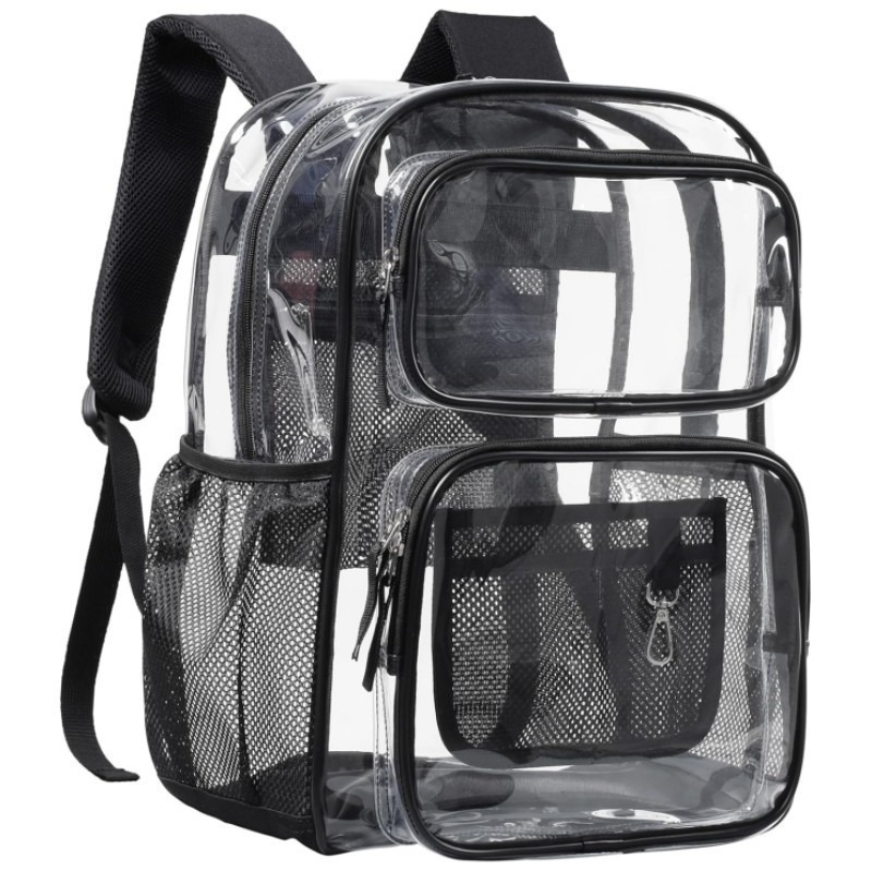 New cross-border storage backpack in stock, large-capacity waterproof pvc backpack, unisex backpack, student bag full figure