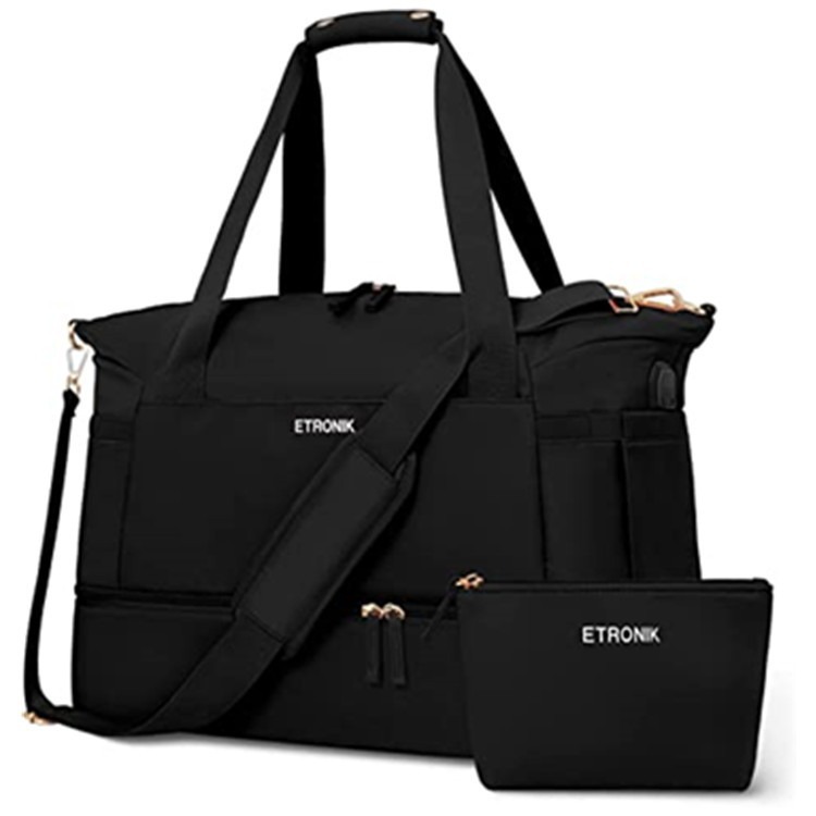 Amazon fitness bags for women with USB charging ports, sports travel bags, yoga bags in stock details Picture