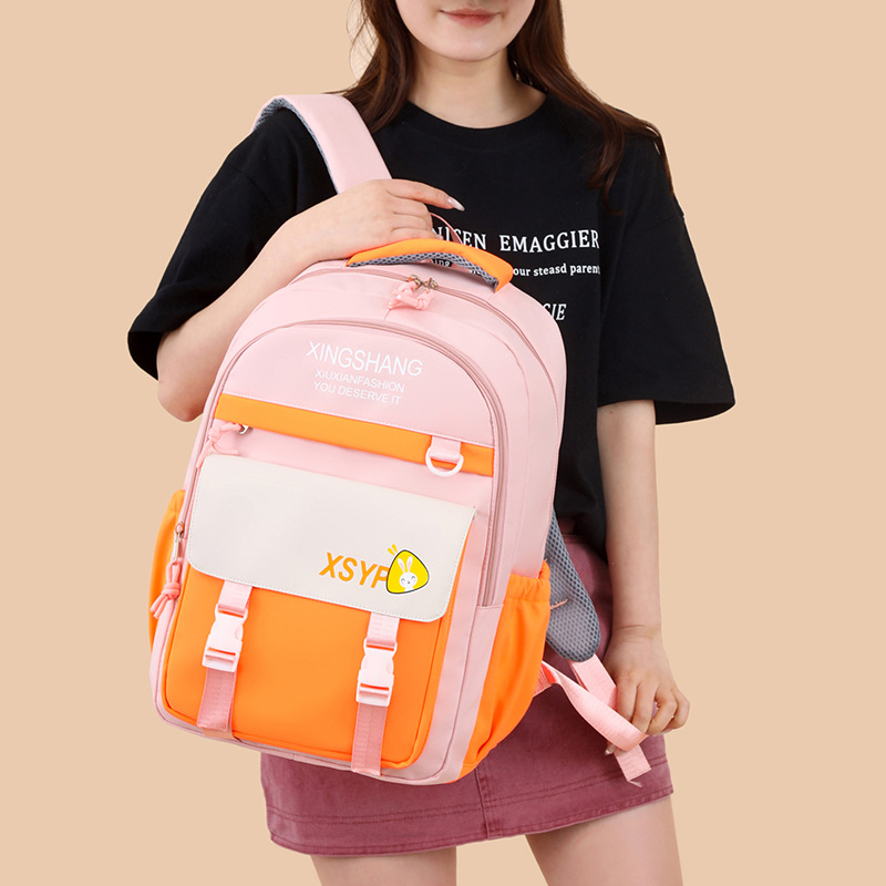 New fashionable, casual, lightweight and large-capacity cross-border backpacks for junior high school students, senior high school students and primary school students Specification drawing