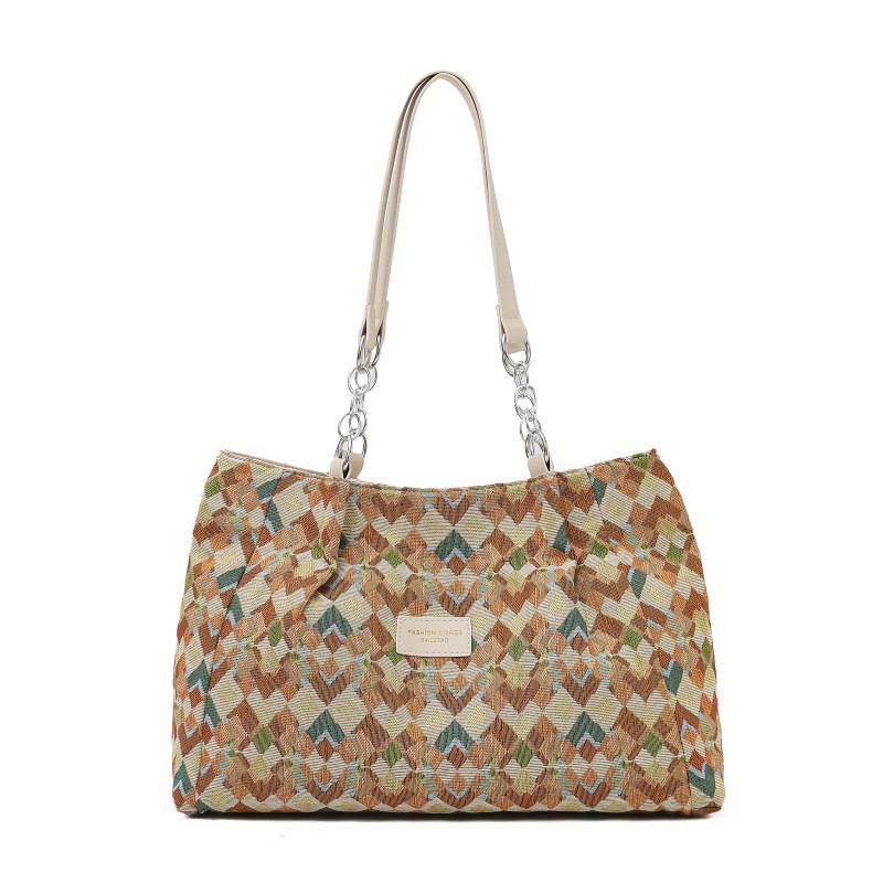 A simple and high-quality large-capacity bag for women, a new summer niche fashion bucket bag for women in 2025, a casual and versatile crossbody bag Item Picture
