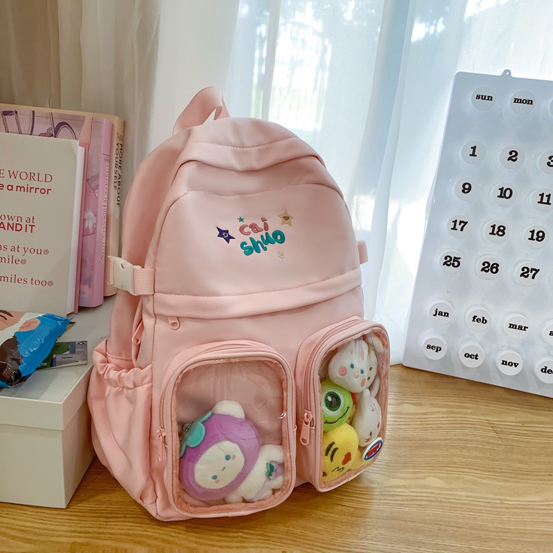 The trend of ins Japanese and Korean cute and fresh cartoon backpacks, children's pain bags, computer bags, and large-capacity schoolbags for primary school students details Picture