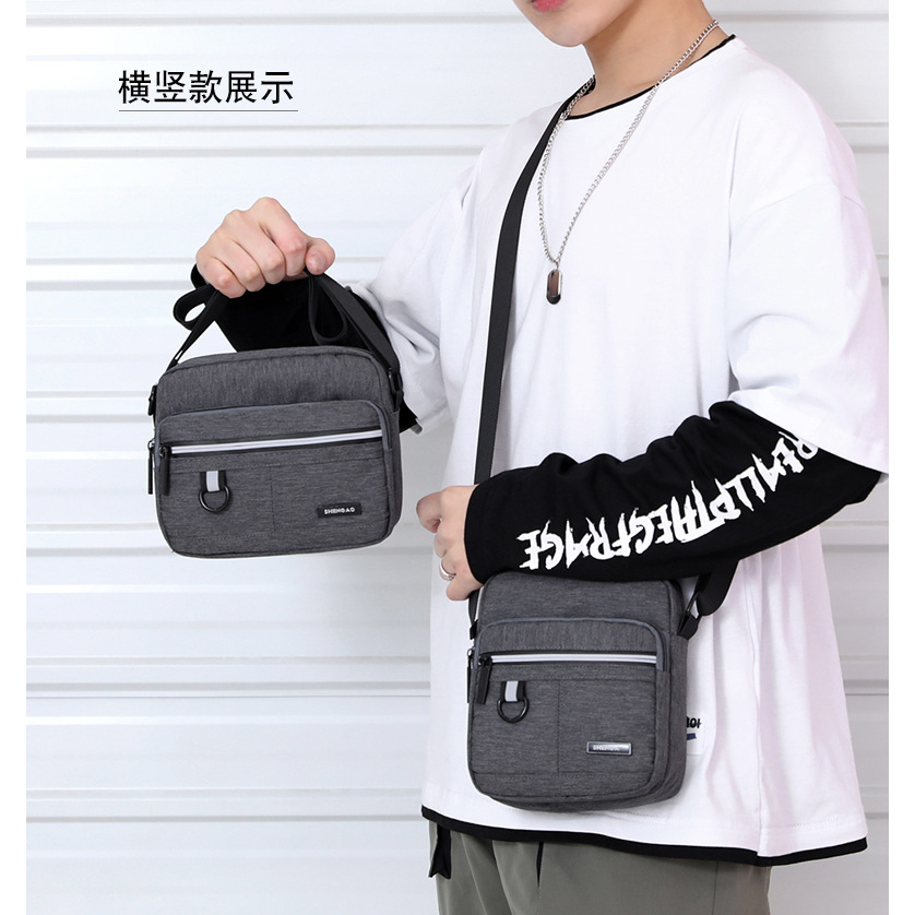 Men's business Oxford fabric single-shoulder bag, simple and casual, large-capacity crossbody bag, briefcase, high-end men's commuting bag Application Scenario