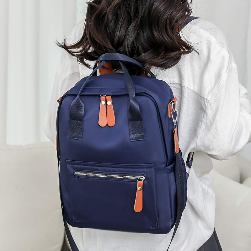 New Korean-style niche backpack, fashionable travel backpack, lightweight multi-compartment commuting schoolbag, versatile computer bag full figure