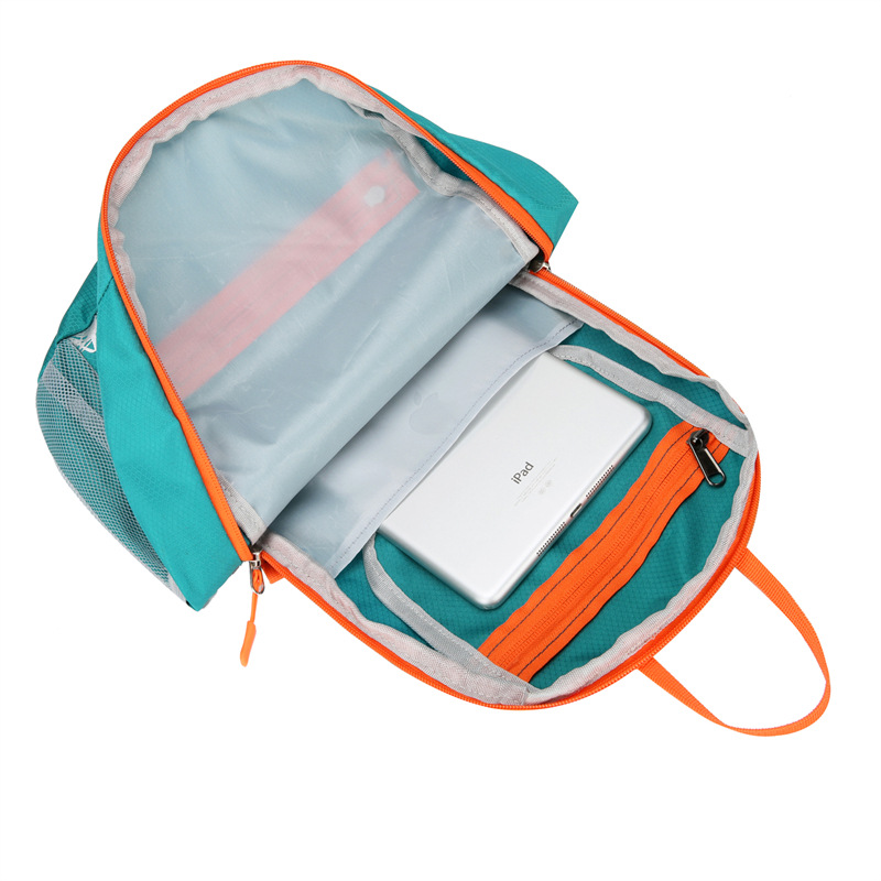 Children's outdoor hiking bag, folding backpack, ultra-light and portable travel and leisure backpack, primary school students' spring outing hiking bag Specification drawing