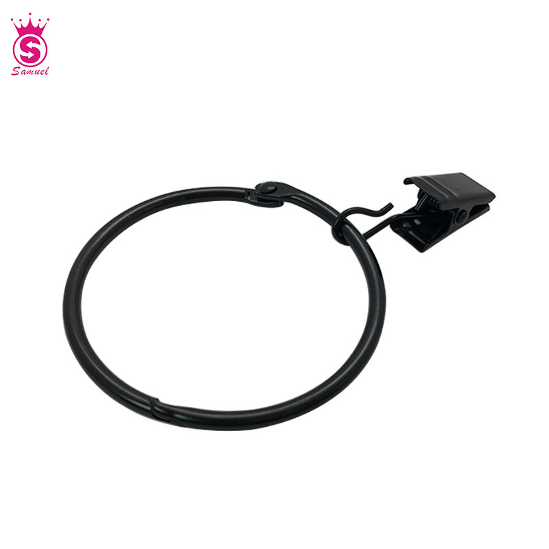 Open ring curtain accessory, curtain hook, no need to drill holes, 50MM inner diameter clip ring curtain clip Specification drawing