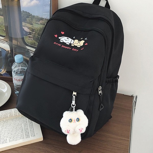 This is a lightweight, simple, cute and versatile large-capacity schoolbag for forest-themed ins girls. It is also a backpack for junior high school, senior high school and college students details Picture