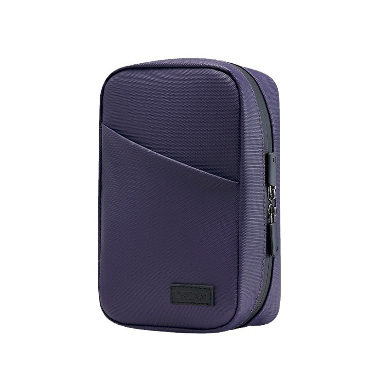 PU multi-functional data cable storage bag, large portable waterproof digital bag, business trip and travel cosmetics storage bag Item Picture