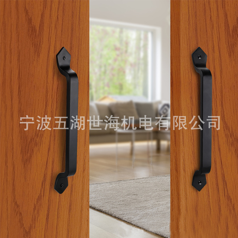Barn door, sliding door, sliding door, partition, cast iron handle, double door manufacturer wholesale, door handle, handle, handle Application Scenario