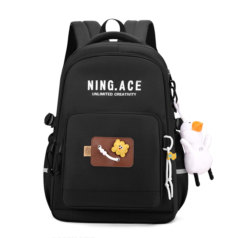 High-quality export-oriented backpack, Korean version of ins Academy style, large-capacity color-blocking backpack for grades 3-5 of primary school students Item Picture