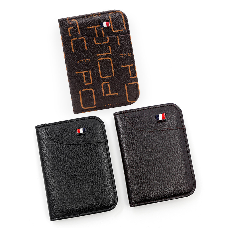 New cross-border men's card case, multi-functional thin card case, card holder, wallet, card case, fashionable business card case, ID card holder details Picture