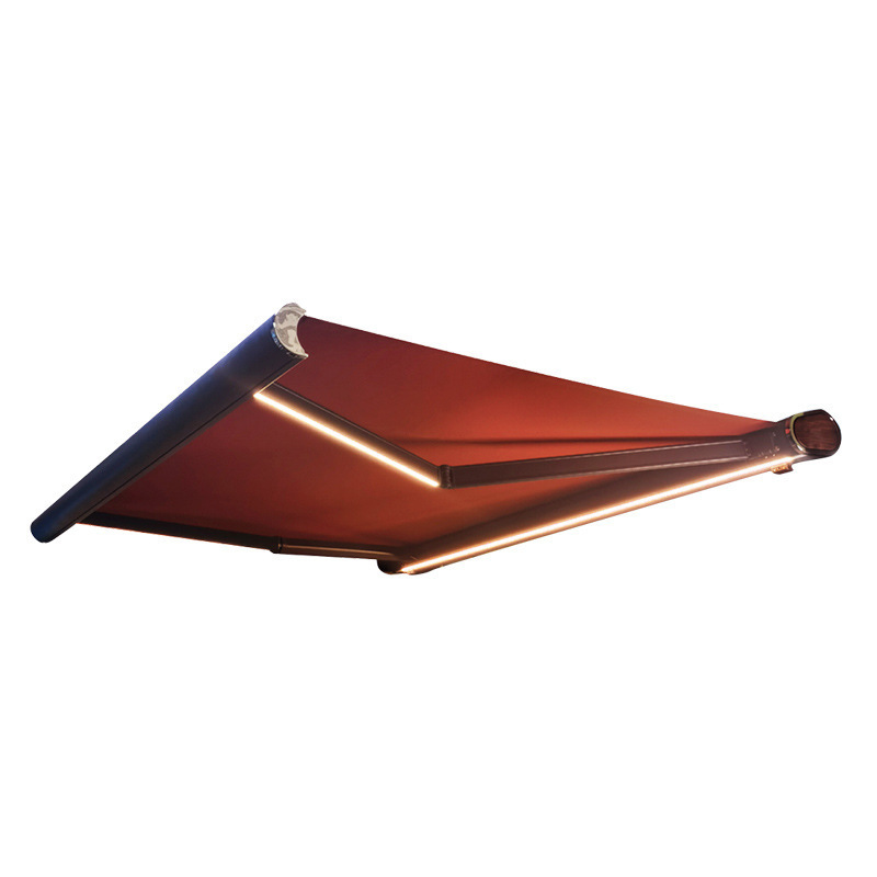 Cross-border wholesale of electric remote-controlled retractable sunshades, outdoor balconies, courtyards, home villas, and automatic retractable awnings Item Picture
