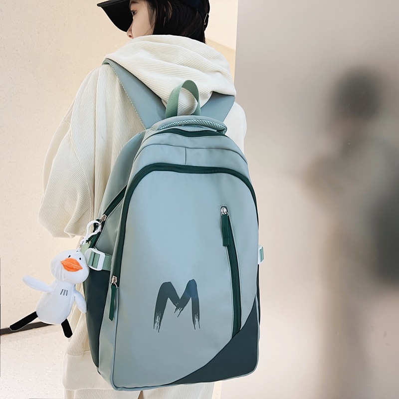 High school backpack with large capacity, college, junior high school, college students, Harajuku backpack, Korean version for men, high school, good-looking, versatile backpack full figure