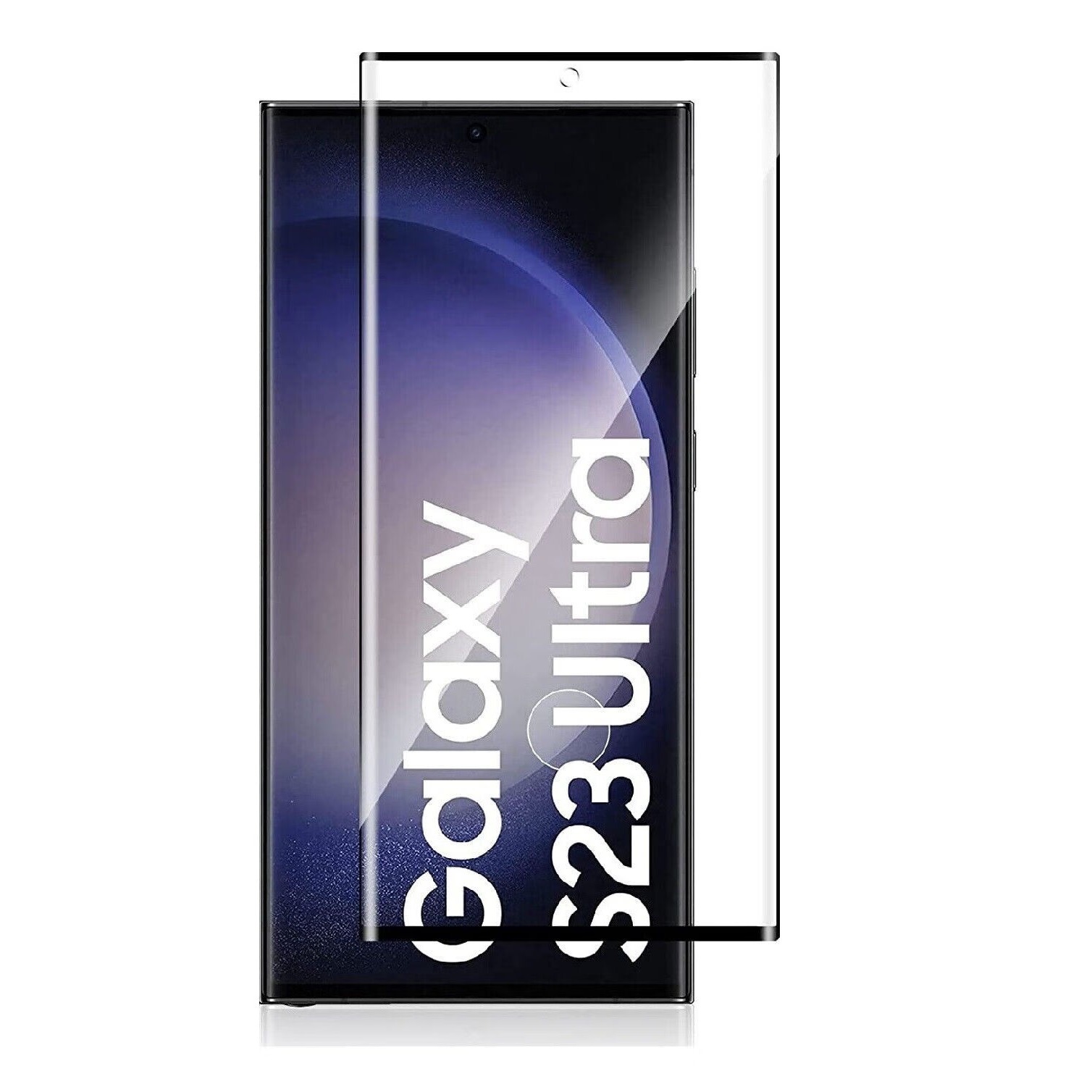 Suitable for Samsung s24Ultra curved tempered film S23u high-adhesion edge adhesive full-screen fingerprint unlock film protection film Item Picture