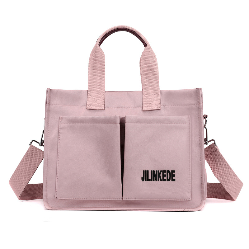 Cross-border fashion canvas bag for women 2024 New style casual retro messenger bag, simple and large-capacity single-shoulder crossbody bag Item Picture