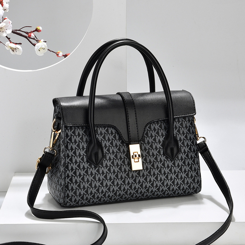 Wholesale of women's bags 2022 new style fashionable printed handbags, large-capacity casual single-shoulder crossbody, cross-border foreign trade consignment Specification drawing